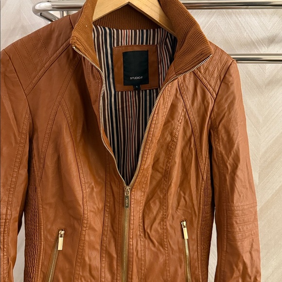 Studio F Tan, lined Jacket - Picture 3 of 5
